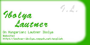 ibolya lautner business card